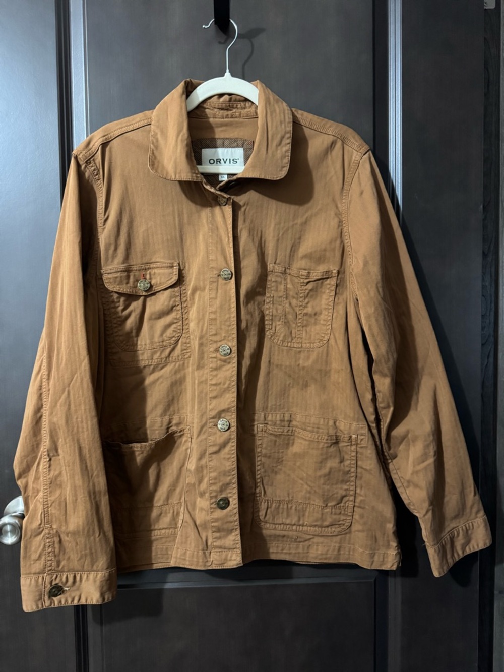 Orvis Brown Cotton Workwear Utility Jacket